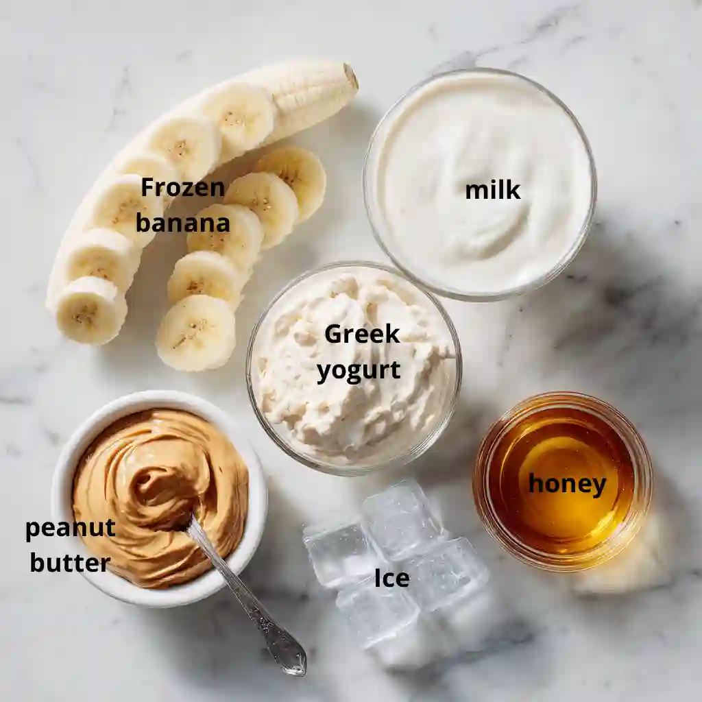 Peanut Paradise Tropical Smoothie: Healthy & Easy Copycat Recipe 10 INGREDIENTS compressed