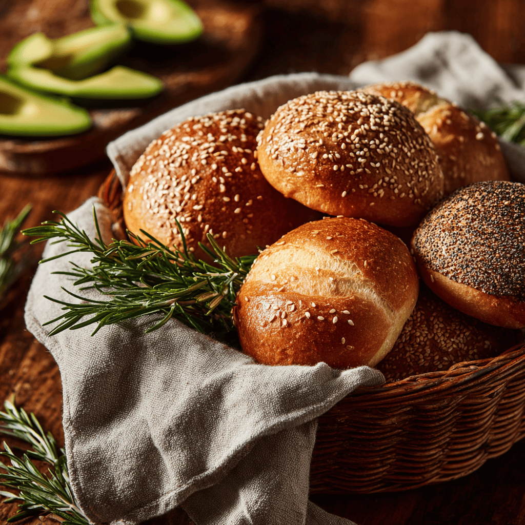 Gluten Free Buns: Delicious Picks That Actually Hold Together 5 Basket of assorted gluten free buns on rustic table