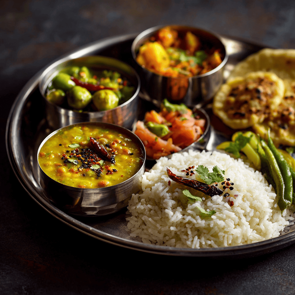 Banskathi Rice: Light, Healthy, and Full of Flavor 5 Banskathi rice served in a traditional Indian meal