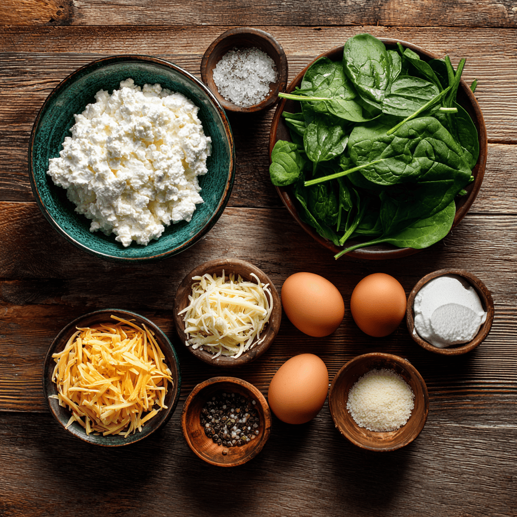 Cottage Cheese and Spinach Crustless Quiche You’ll Love (Recipe Included) 8 abde0815 90906 Flat lay of ingredients for Cottage Cheese and 0be76b30 93dd 45a5 ab45 83d0ef6b7afd 3