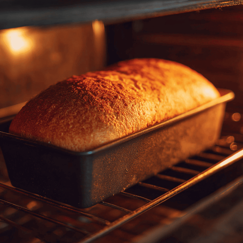The Best Keto Bread Recipe (Soft, Fluffy & Easy to Make) 18 Keto bread recipe loaf baking in oven