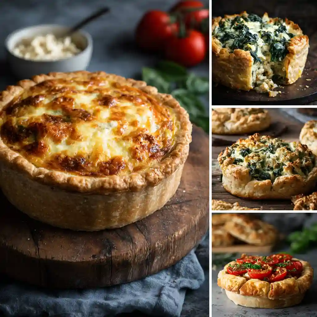 Savory pie ideas with almond flour crust – quiche, tart, pot pie, galette, and hand pies